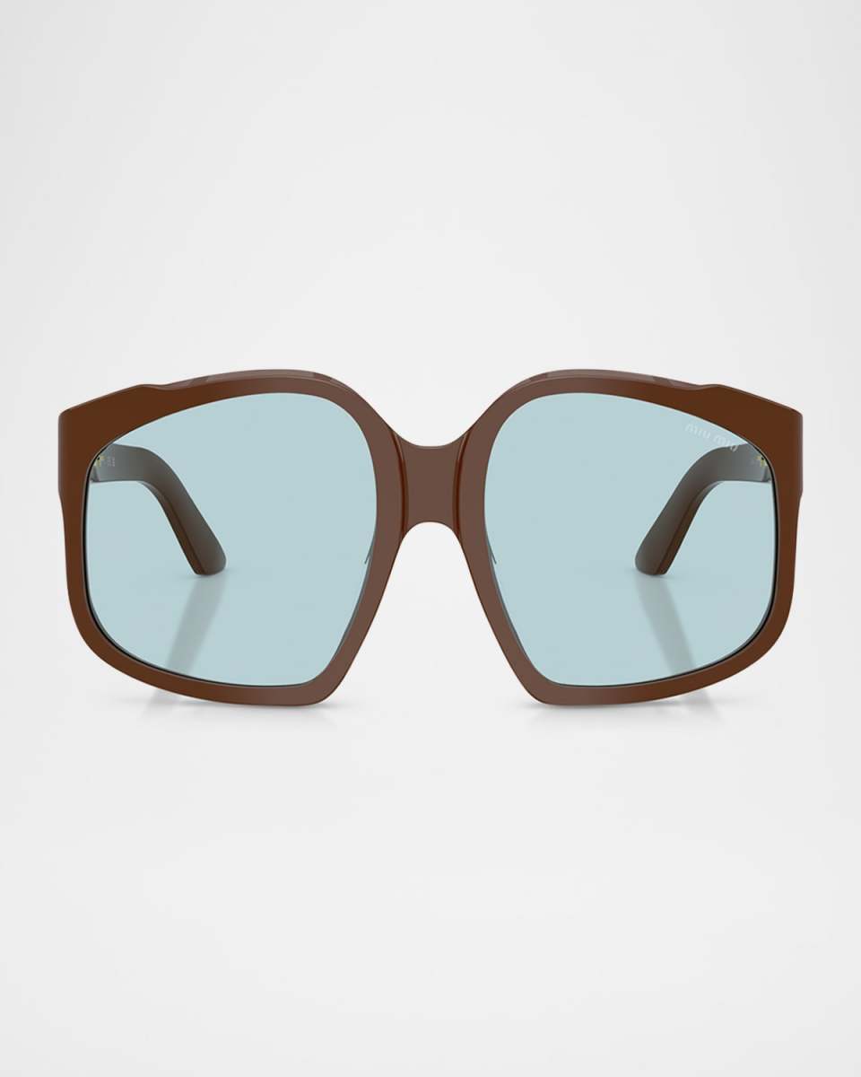 MU A07SF Acetate Square Sunglasses